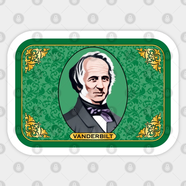 Cornelius Vanderbilt - Robber Baron Sticker by Railroad 18XX Designs